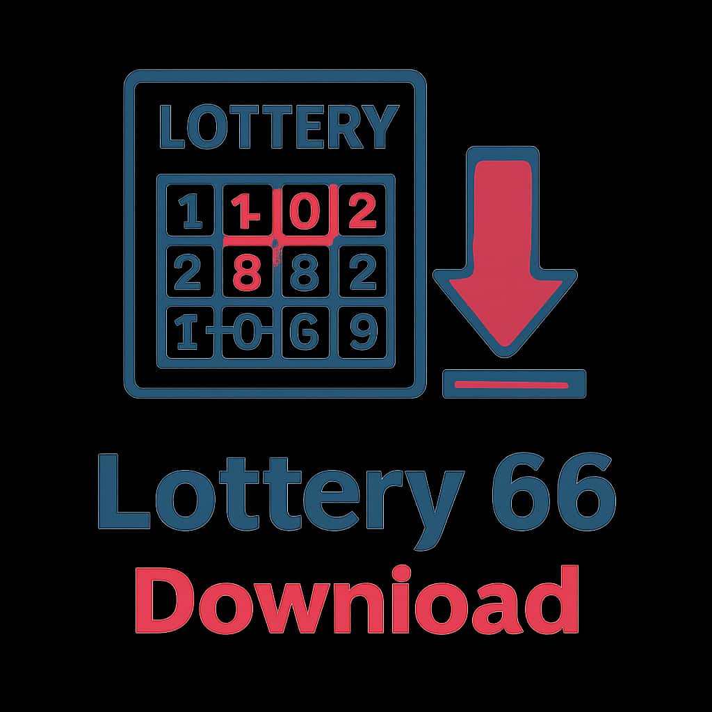 Illustration detailing the Lottery 66 Download process.