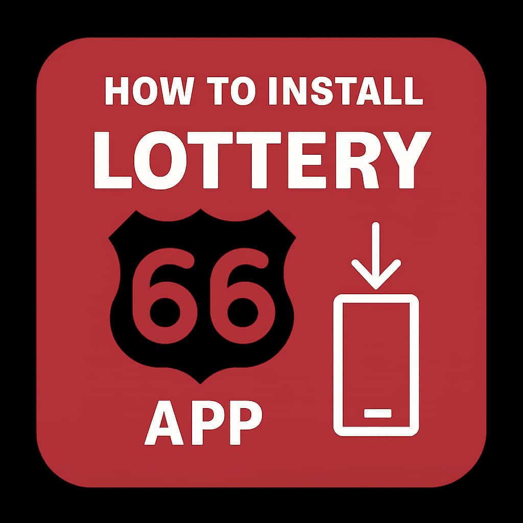 Icon representing the installation guide for the Lottery 66 App.
