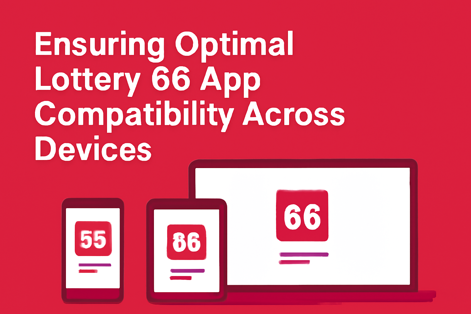 Informational graphic about Lottery 66 on Android Devices.