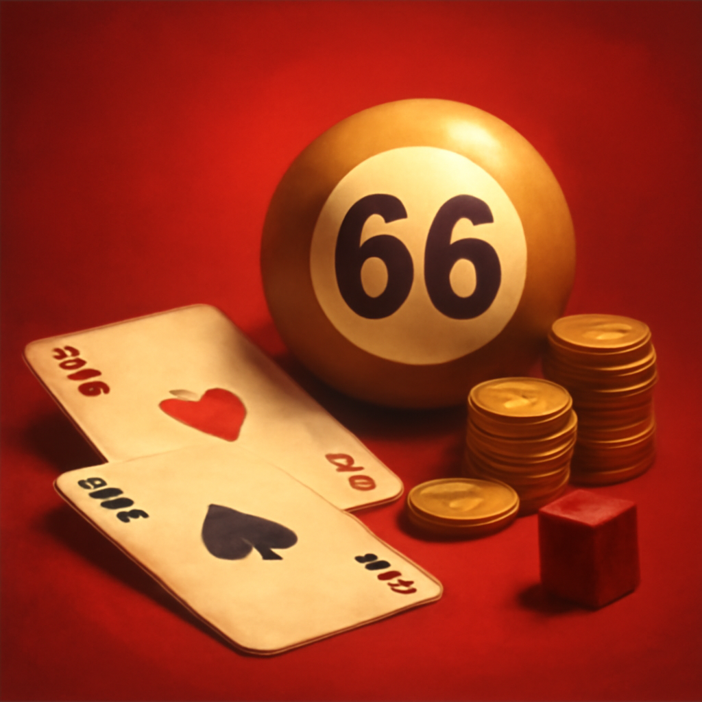 A professional badge design for Lottery 66 Install.