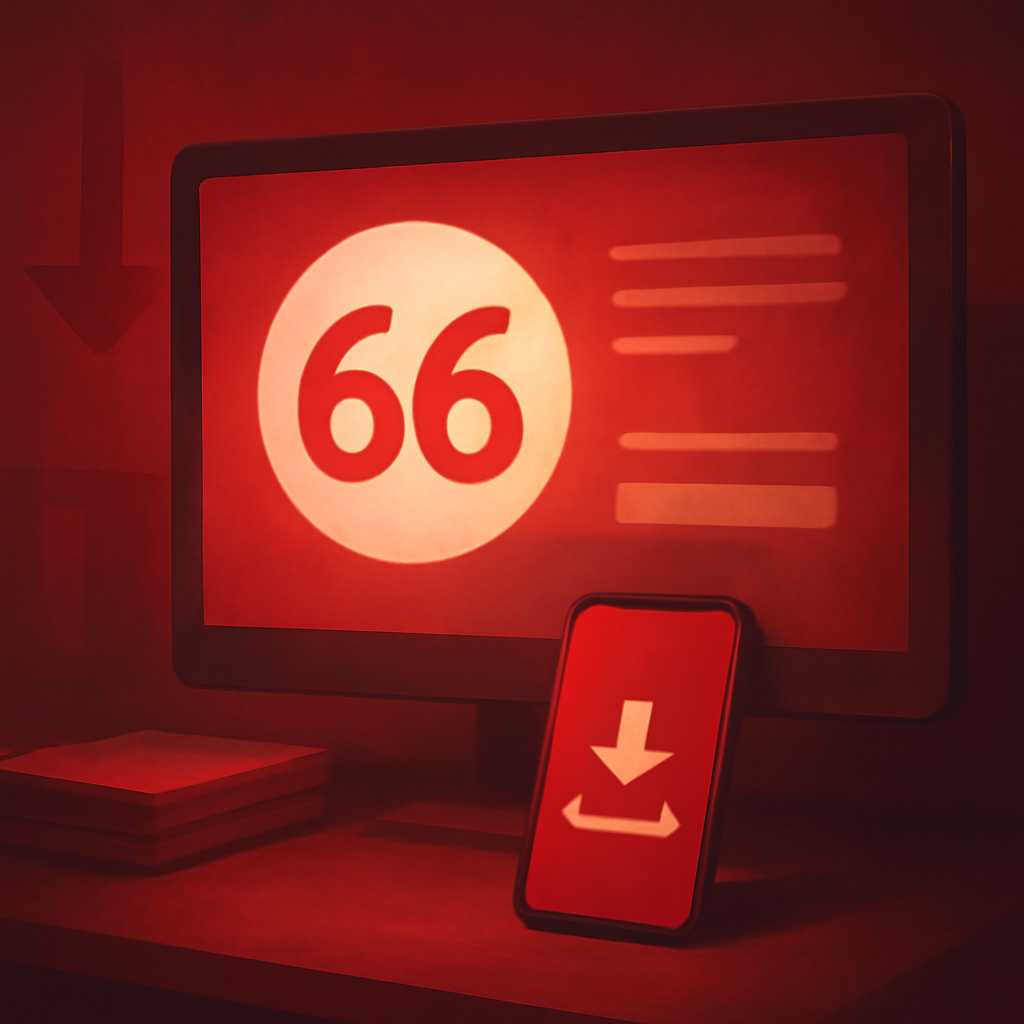 Illustration explaining key points of the Lottery 66 iOS Installation Guide.