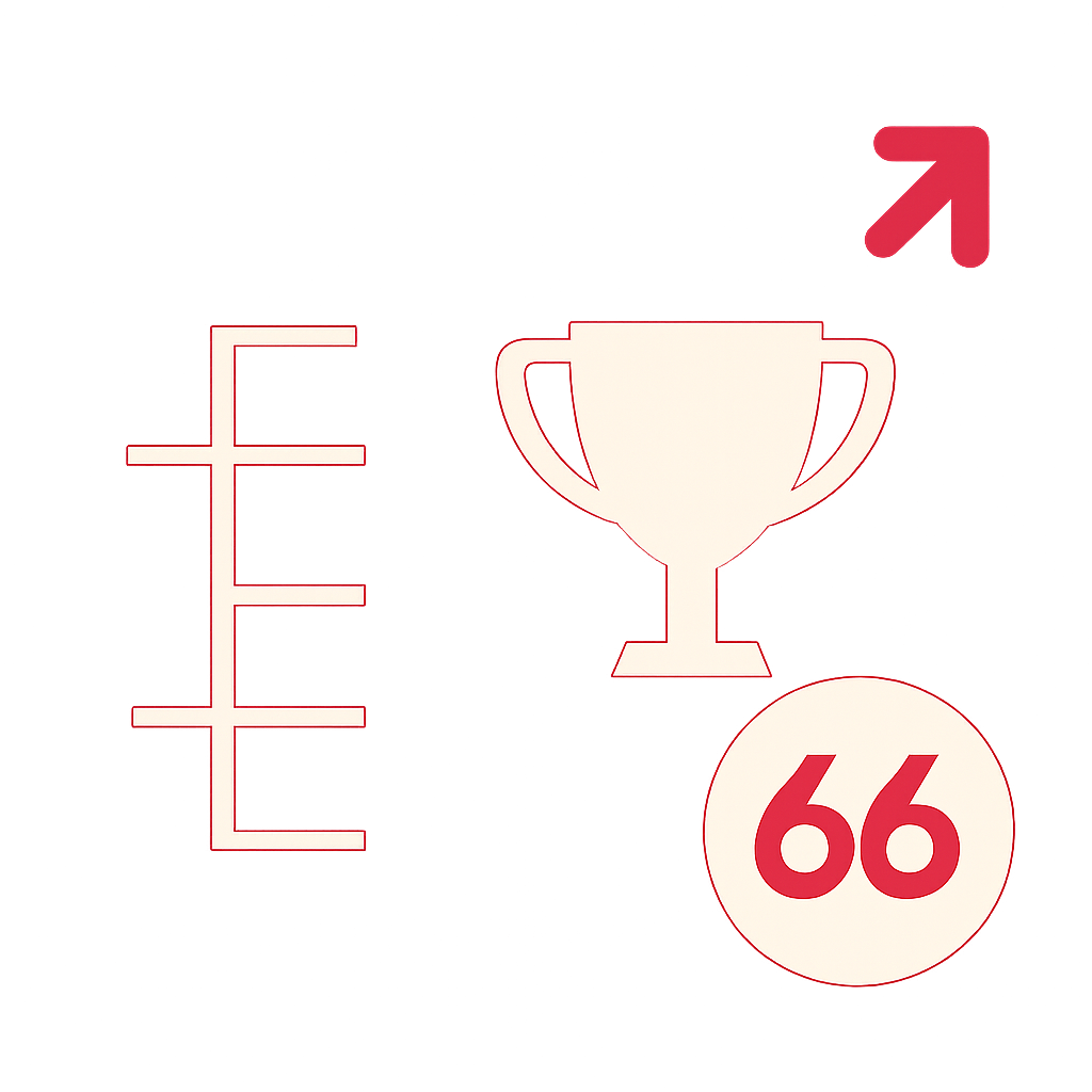 Icon representing the Lottery 66 iOS Installation Guide.