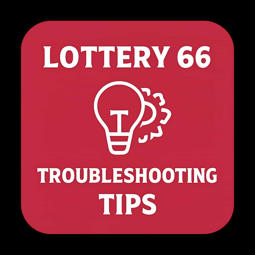 An icon symbolizing support for Lottery 66 app troubleshooting.