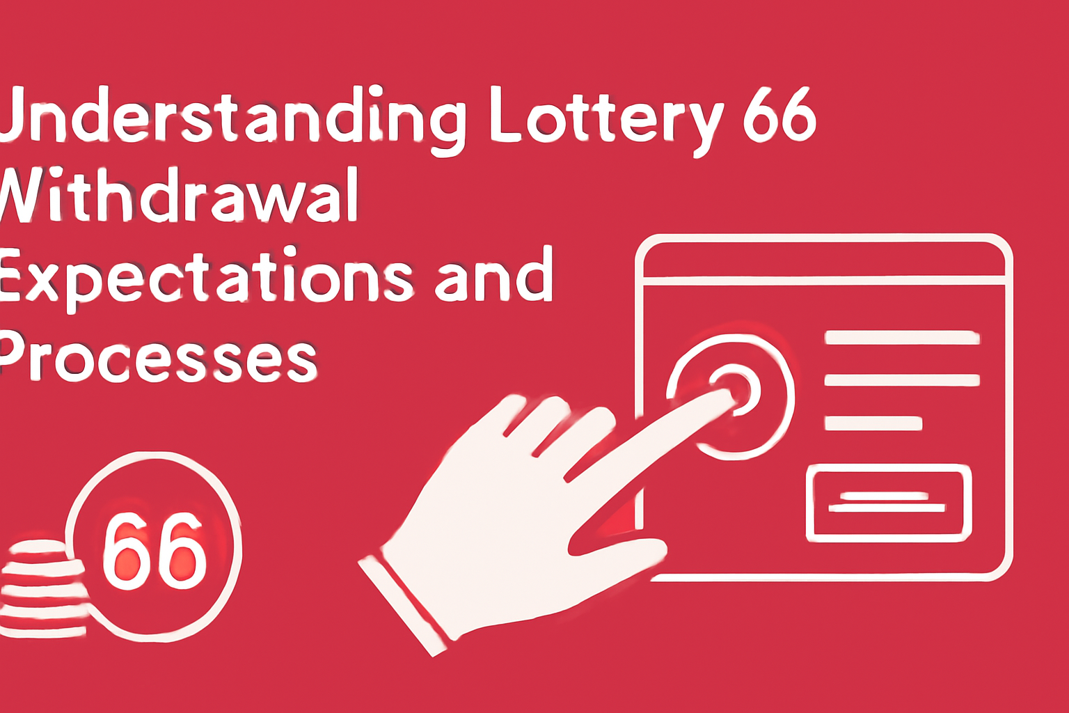 A visual representation of troubleshooting tips for the Lottery 66 app.