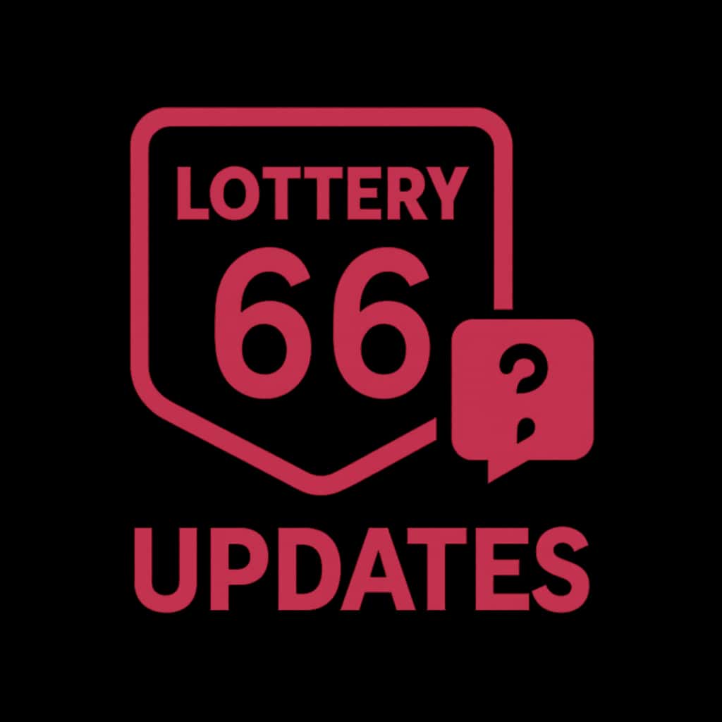A badge representing Lottery 66 Updates.